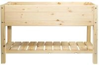 mgc24 Hochbeet Massiv L - Kiefernholz Natur rechteckig f&uuml;r Garten/Terrasse/Balkon -