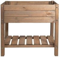 mgc24 Hochbeet Massiv S - Kiefernholz Braun rechteckig f&uuml;r...