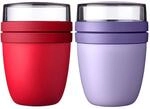 Mepal - Lunchpot Mini Ellipse Mixed - Campus Red + Vivid Lilac &ndash; 300 ml praktischer