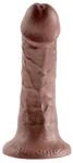 PIPEDREAM Products King Cock - 6 Inch Dildo - mit Saugnapf, braun, 17 cm L&auml;nge
