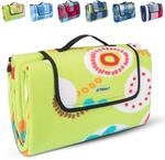 TRESKO XXL 200 x 200 cm Picknickdecke Acryl Wasserdicht | Campingdecke f&uuml;r Outdoor