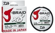 Daiwa J-Braid 8 Braid 300m Multicolor - geflochtene Angelschnur