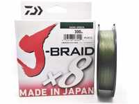 Daiwa 2 STK J-Braid 8 Braid 0.20mm, 13,0kg/29,0lbs, 300m dunkelgrün...