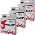 Daiwa J-Braid 8 Braid 300m Multicolor - geflochtene Angelschnur