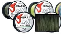 Daiwa J-Braid, 8-fach geflochtene Angelschnur, 300 m, Dunkelgr&uuml;n, Dunkelgr&uuml;n, Dm: