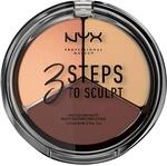 NYX Professional Makeup 3 Steps to Sculpt Face Sculpting Palette-...