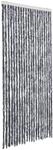 vidaXL Insektenschutz-Vorhang Silbern 90x220 cm Chenille