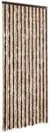 vidaXL Flauschvorhang Chenille 100x220cm Braun-Beige T&uuml;rvorhang Insektenschutz
