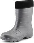 Ladeheid Damen Thermo Eva Gummistiefel federleicht LALMG879(Silber/Schwarz, 36 EU)