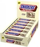 Snickers White Low Sugar High Protein Bar (12 x 57g) &ndash; White Chocolate &ndash; 20g