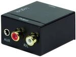 LogiLink CA0101 Koaxial und Toslink auf Analog L/R, 3,5 mm Klinkenstecker
