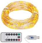 vidaXL LED-Lichterkette mit 300 LEDs Warmwei&szlig; 30 m