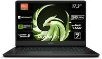 MSI Alpha 17 C7VG-031, Gaming Laptop, 43,9 cm (17,3 Zoll) QHD, 240 Hz, AMD Ryzen 9