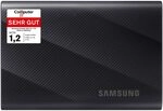 Samsung Portable SSD T9, 4 TB, 2.000 MB/s Lesen, 2.000 MB/s Schreiben, USB 3.2 Samsung Portable SSD T9, 4 TB, 2.000 MB/s Lesen, 2.000 MB/s Schreiben, USB 3.2