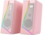 Redragon GS520 RGB Desktop-Lautsprecher, 2.0-Kanal PC-Stereo-Lautsprecher mit 6