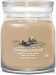 Yankee Candle - Signatur-Kerze Bernstein und Sandelholz, mittlere Ausf&uuml;hrung