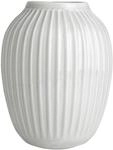 K&auml;hler Vase H25.5 cm Hammersh&oslash;i d&auml;nisches Design f&uuml;r Blumen Handarbeit, Weiss