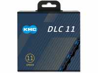 KMC Unisex – Erwachsene DLC11 Kette, schwarz,blau, 1/2 X 11/128 118GL SW/BL