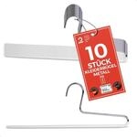MAWA Hosenb&uuml;gel, Set mit 10 platzsparenden Kleiderb&uuml;gel, ideal f&uuml;r Jeans,