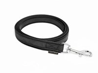 Mystique&reg; Gummierte Leine 12mm mit Handschlaufe schwarz (3m)