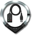 LEUCHTIE&reg; Easy Charge Leuchthalsband Hund aufladbar, wasserdichtes LED Halsband,