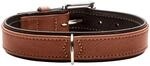 HUNTER Hundehalsband Canadian UP, Farbe: Cognac/schwarz, weiches, geschmeidiges
