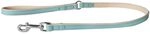 Das Lederband Hundeleine Firenze Electric Blue/Creme 130 cm / 10 mm