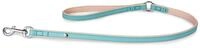 Das Lederband Hundeleine Firenze Electric Blue/Creme 110 cm / 14 mm