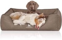 Knuffelwuff Orthop&auml;disches Hundebett Columbia aus Laser-gestepptem Kunstleder XL 105