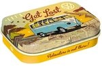 Nostalgic-Art Retro Pillendose, 4 x 6 x 1,6 cm, VW Bulli &ndash; Let's Get Lost &ndash;