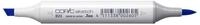 COPIC Sketch Marker Typ B - 23, Phthalo Blue, professioneller Pinselmarker, mit einer
