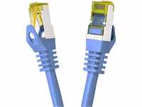 BIGtec LAN Kabel 3m Netzwerkkabel CAT7 Ethernet Internet Patchkabel CAT.7 blau