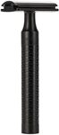 M&Uuml;HLE Rocca traditioneller Sicherheitsrasierer - Rasierhobel Jet-Black geschlossener