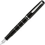 Pelikan F&uuml;llhalter Classic 215, Schwarz-Ringe, Feder F (fein), hochwertiger