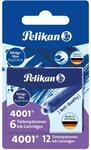Pelikan Standard-Tintenpatronen 4001 Tinte K&ouml;nigsblau, 12 St&uuml;ck