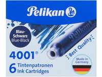 Pelikan 301184 Tintenpatronen 4001 TP/6, 6-er Pack, blau/schwarz