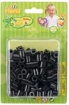 Hama Perlen 8518 B&uuml;gelperlen Packung mit ca. 250 bunten Maxi Bastelperlen mit