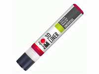Marabu 18030009638 - 3D Liner rubinrot, 25 ml universelle Effektfarbe auf