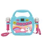 Lexibook Einhorn - Mein erster Karaoke-Musikplayer mit Mikrofonen, kabellos,