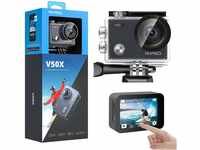 AKASO Action Cam 4K30FPS 20MP WiFi Unterwasserkamera 40M EIS Anti-Shake Action...