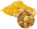 Raschels&auml;cke aus Mesh-Gewebe mit Zugband - 10 St&uuml;ck Netzs&auml;cke 50x80 cm f&uuml;r 25 kg