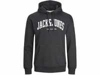 JACK & JONES Herren Logo Print Hoodie Basic Sweater Pullover Kapuzen Sweatshirt