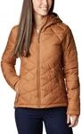 Columbia Women's Heavenly Hooded Puffer Jacket, Camel Brown, L