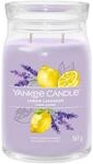 Yankee Candle Signature Duftkerze ; gro&szlig;e Kerze mit langer Brenndauer &bdquo;Lemon