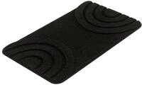 Kleine Wolke Badteppich Bow Schwarz 80 x 140 cm | OEKO-TEX zertifiziert,