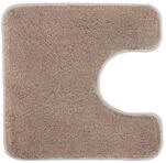 Kleine Wolke WC-Vorleger Relax Taupe 55 x 55 cm mit Ausschnitt
