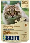 Bozita H&auml;ppchen in So&szlig;e mit viel H&uuml;hnchen | 12 x 85 g | Nassfutter f&uuml;r...