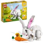 LEGO 31133 Creator 3in1 Wei&szlig;er Hase Tierspielzeug Set mit Hasen-, Robben- und