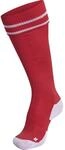 hummel Unisex Element Football Sock, White/Red, Size 35-38