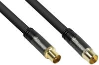 Good Connections GC-M2051 SmartFLEX TV Antennenkabel, 1 m, IEC/Koax Stecker an